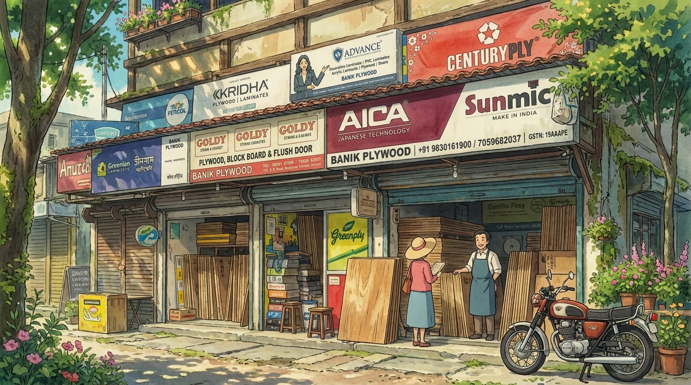 Banik Plywood store in Belgharia